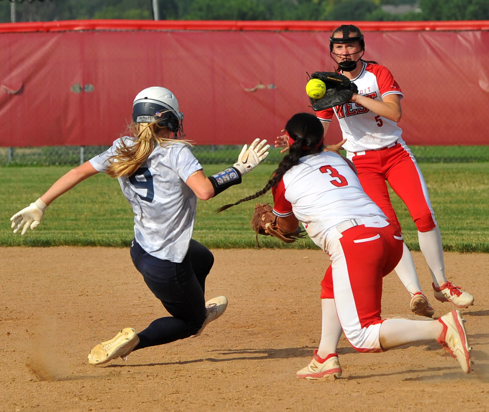 Pleasant Valley at Davenport West softball.